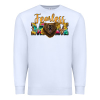 White fearless mom bear Premium Sweatshirt - BarkalooDesign