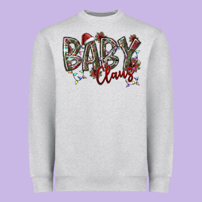 Baby Claus Heavyweight Sweatshirt Designed By Sublimationcraftshop