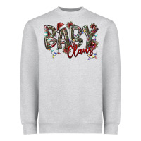Heather Grey baby claus Heavyweight Sweatshirt - SublimationCraftShop