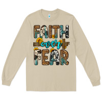 Mushroom faith over fear Long Sleeve Tee - OliviaCreatesArt