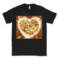 Black fall heart with leopard Classic Tee - TumblerDesignByShophia