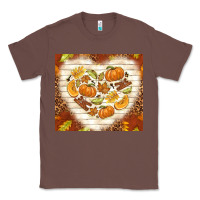 Chestnut fall heart with leopard Classic Tee - TumblerDesignByShophia