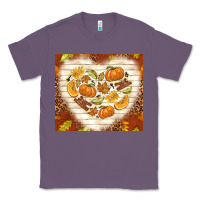 Lavender fall heart with leopard Classic Tee - TumblerDesignByShophia