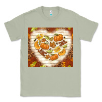 Matcha fall heart with leopard Classic Tee - TumblerDesignByShophia