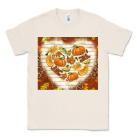 Natural fall heart with leopard Classic Tee - TumblerDesignByShophia