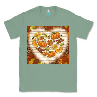 Sage fall heart with leopard Classic Tee - TumblerDesignByShophia
