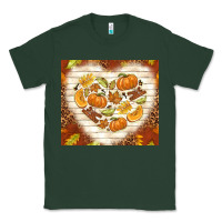 Sports Green fall heart with leopard Classic Tee - TumblerDesignByShophia