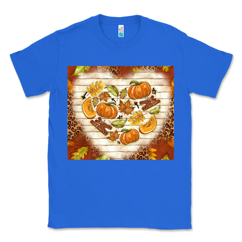 Fall Heart With Leopard Classic Tee by TumblerDesignByShophia | Teevron