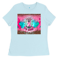 Baby Blue refuse to sink anchor cancer Ladies Tee - NancyCooperArtShop