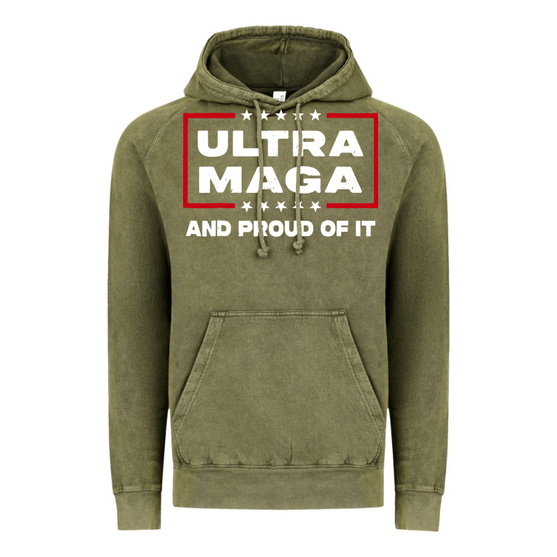 Proud Ultra Maga Vintage Hoodie by longCreatives | Teevron