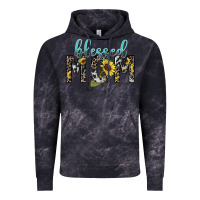 Cloud Black Blessed mom sunflower mother's day Vintage Hoodie - HowdyJamesFarm