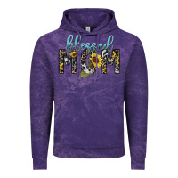 Cloud Purple Blessed mom sunflower mother's day Vintage Hoodie - HowdyJamesFarm