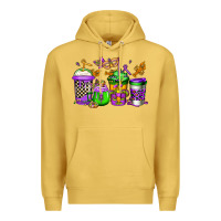 Antique Gold mardi gras crawfish coffee Premium Hoodie - Jasminsmagicworld