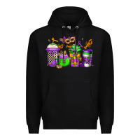 Black mardi gras crawfish coffee Premium Hoodie - Jasminsmagicworld