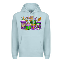 Blue Mist mardi gras crawfish coffee Premium Hoodie - Jasminsmagicworld