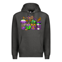Charcoal Heather mardi gras crawfish coffee Premium Hoodie - Jasminsmagicworld