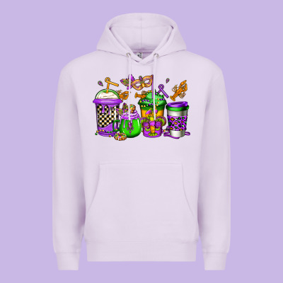 Mardi Gras Crawfish Coffee Premium Hoodie Designed By Jasminsmagicworld