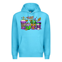 Ocean Blue mardi gras crawfish coffee Premium Hoodie - Jasminsmagicworld