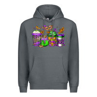 Rock mardi gras crawfish coffee Premium Hoodie - Jasminsmagicworld