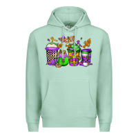Seafoam mardi gras crawfish coffee Premium Hoodie - Jasminsmagicworld