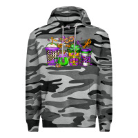 Slate Camo mardi gras crawfish coffee Premium Hoodie - Jasminsmagicworld