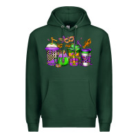 Sports Green mardi gras crawfish coffee Premium Hoodie - Jasminsmagicworld
