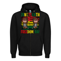 Black juneteenth freedom day Zipper Hoodie - Artiststas