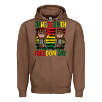 Chestnut juneteenth freedom day Zipper Hoodie - Artiststas