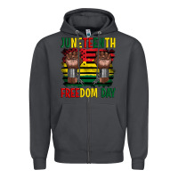 Smoke juneteenth freedom day Zipper Hoodie - Artiststas
