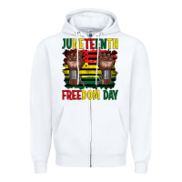 White juneteenth freedom day Zipper Hoodie - Artiststas