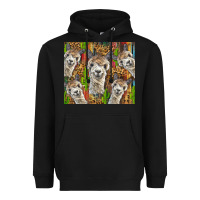 Black alpaca Heavyweight Hoodie - BarkalooDesign