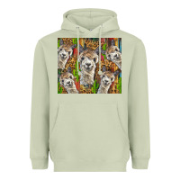 Matcha alpaca Heavyweight Hoodie - BarkalooDesign