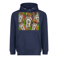 Navy alpaca Heavyweight Hoodie - BarkalooDesign
