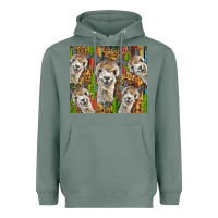 Sage alpaca Heavyweight Hoodie - BarkalooDesign