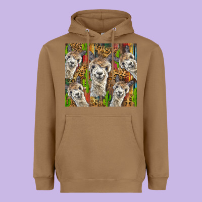 Alpaca Heavyweight Hoodie Designed By Barkaloodesign