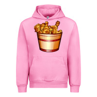Fuchsia Pink nugget and nuggets basket Urban Hoodie - AdoDesignShop