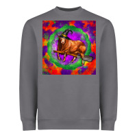 Storm halloween red angus bull Heavyweight Sweatshirt - LillyAllenDesigns