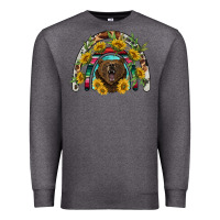 Charcoal Heather bear rainbow Premium Sweatshirt - BarkalooDesign