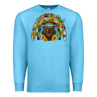Ocean Blue bear rainbow Premium Sweatshirt - BarkalooDesign
