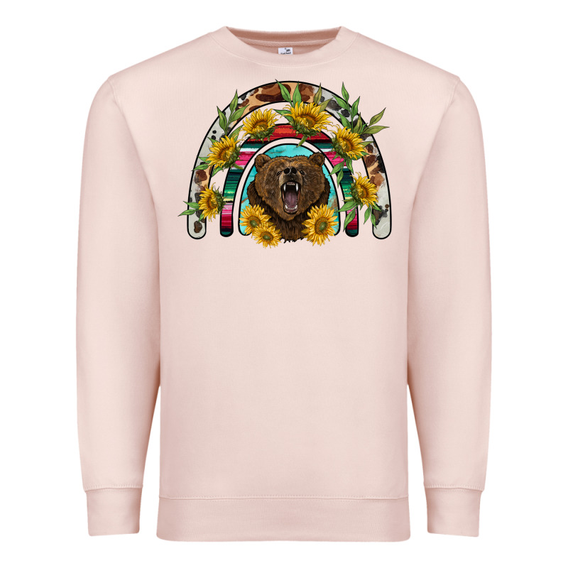 Bear Rainbow Premium Sweatshirt by BarkalooDesign | Teevron