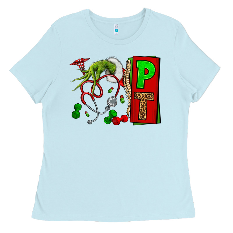 Christmas Character Nurse Ladies Tee by NancyCooperArtShop | Teevron