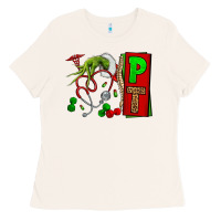 Bone Christmas Character Nurse Ladies Tee - NancyCooperArtShop