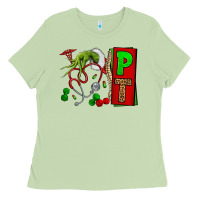 Matcha Christmas Character Nurse Ladies Tee - NancyCooperArtShop