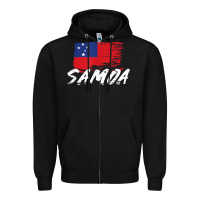 Samoan Gifts   Somoan Flag T Shirt Zipper Hoodie | Teevron