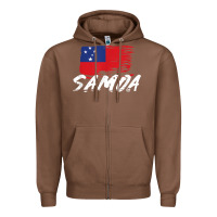 Chestnut samoan gifts   somoan flag t shirt Zipper Hoodie - longCreatives