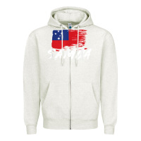 Oatmeal Heather samoan gifts   somoan flag t shirt Zipper Hoodie - longCreatives