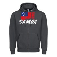 Smoke samoan gifts   somoan flag t shirt Zipper Hoodie - longCreatives