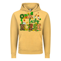 Vintage Mustard St. Patricks Day one lucky nurse Vintage Hoodie - HowdyJamesFarm