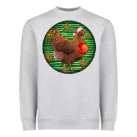 New Hampshire Red Chicken Christmas Heavyweight Sweatshirt | Teevron