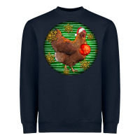 Navy new hampshire red chicken christmas Heavyweight Sweatshirt - LillyAllenDesigns